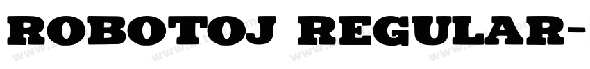 RobotoJ Regular字体转换